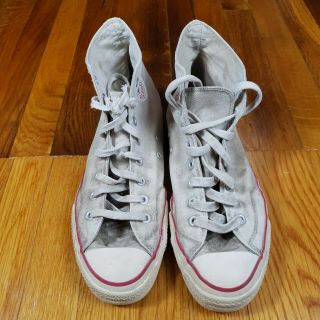 Vintage 80s Distressed Converse Chuck Taylor All Star Made In Usa Hi Top Size 11