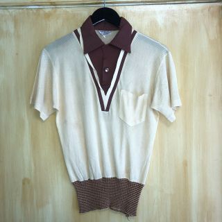 Vintage 1950’s “marlboro” Two - Tone Gaucho Pullover Rockabilly Shirt - S