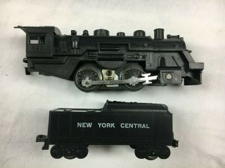 VINTAGE MARX 490 LOCOMOTIVE AND TENDER WITH HEADLIGHT 1950s - 60s 2