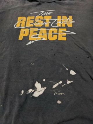 Vintage 1998 The Undertaker Portrait T - shirt WWF XL Rest Is Peace Double Side 2
