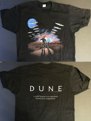 Dune Ultra Rare Vintage 1984 Official Promo Shirt Orig Brian Eno David Lynch