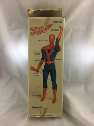 Vintage 1978 Remco Energized Spider - Man Marvel 3