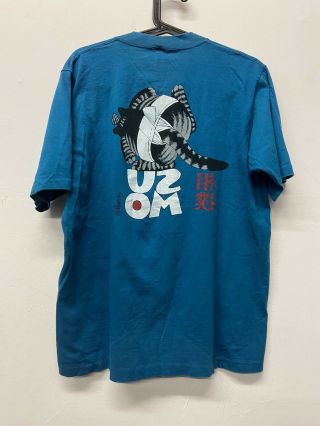 Vtg 80s B.  Kliban Sumo Cat 2 Sided T Shirt Crazy Shirts Hawaii Sz L Usa Made