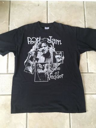 Vintage 90’s Pearl Jam Eddie Vedder Shirt Xl All Sport Brand