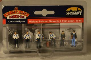 Bachmann Branch - Line Midland Pulllman Stewards & Train Crew