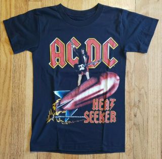 Rare Vintage (1988) Ac/dc Heat Seeker Concert T - Shirt