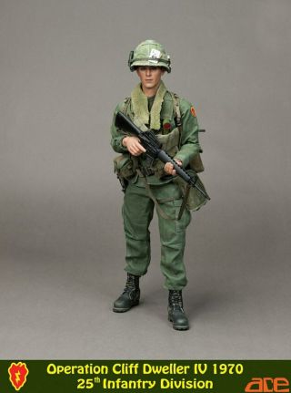 1:6 Ace Operation Cliff Dweller Iv 1970 25th Infantry Division Vietnam Nib 12 "