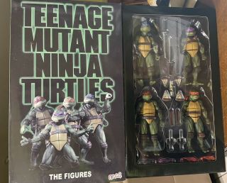 Authentic NECA SDCC 2018 Teenage Mutant Ninja Turtles TMNT Movie VHS 4 - Pack Set 5