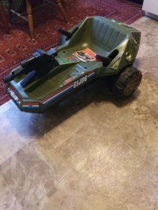 Vintage 1983 Gi Joe A.  R.  P.  V.  Childs Ride On Battery Operated Toy Vehicle Coleco
