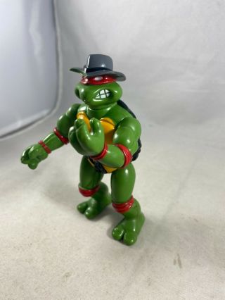 BROKEN Hat Undercover Raphael Figure Teenage Mutant Ninja Turtles 1994 3