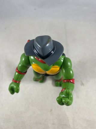 BROKEN Hat Undercover Raphael Figure Teenage Mutant Ninja Turtles 1994 4