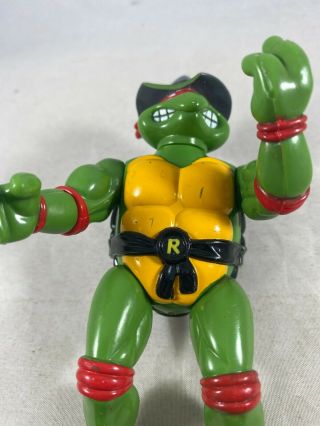 BROKEN Hat Undercover Raphael Figure Teenage Mutant Ninja Turtles 1994 6