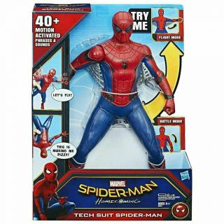 Spider - Man Homecoming Tech Suit 40,  Motion Activated Talking 15 