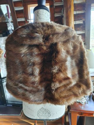 Woman’s Vintage Sable Fur Wrap Stole Size M - L - Xl No Coat,  No Mink