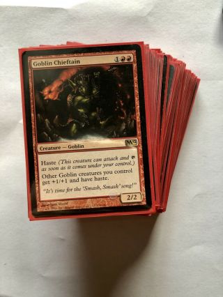 Custom Red Goblin Deck • Mtg 60 Card Deck,  Extra Cards • Condish