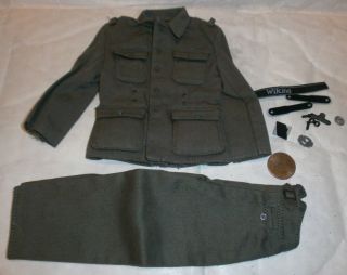 Toys City German Private Jacket And Trousers 1/6th Scale Toy Accessory