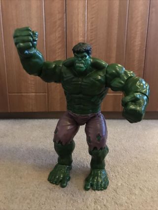 Large The Incredible Hulk Figure With Sound And Moveable Arms Legs Hands 14”