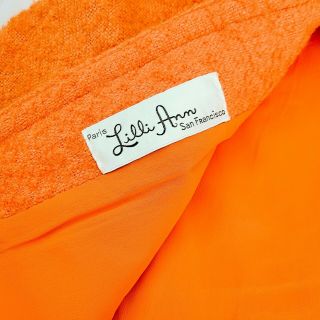 Lilli Ann Paris San Francisco 2 - Piece Suit,  Orange,  Bow,  60s,  Wool,  Women 
