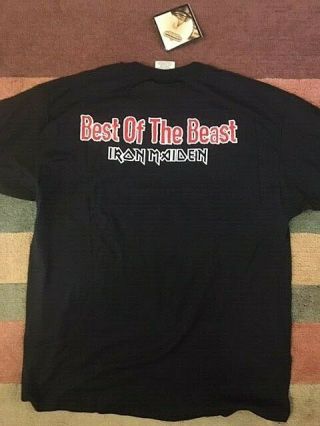 VINTAGE IRON MAIDEN 1997 BEST OF THE BEAST T SHIRT XL NEVER WORN WITH TAG MI 2