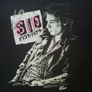 Vintage Sid Vicious Single Stitch Xl T Shirt Sex Pistols Tour Dates Rare Punk