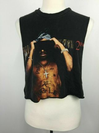 Vtg 90s Tupac 2pac All Eyes On Me Distressed Hip Hop T Shirt Xl