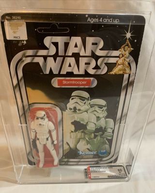 1978 Star Wars 12 Back - A Stormtrooper Afa 60 75/60/75 Unpunched Kenner