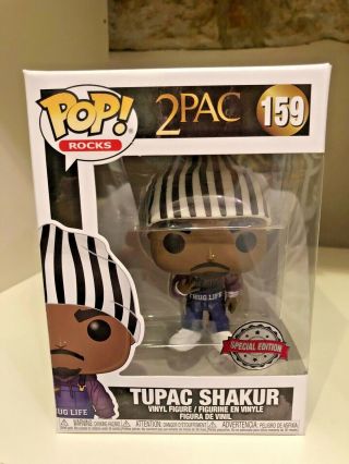 Tupac Shakur Limited Exclusive Funko Pop Rocks Music Rap 159 2pac Thug Life