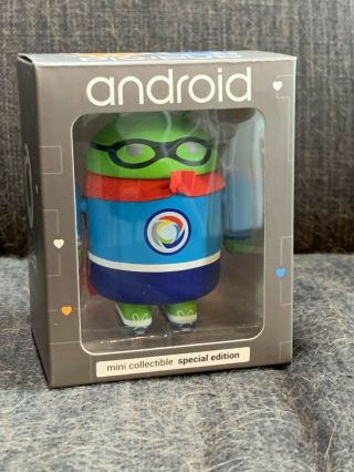 Android Mini Collectible Figure - Rare Google Edition Ge - " Gtech Care "