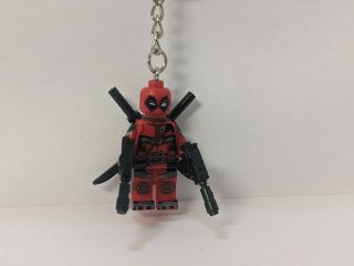 Deadpool And Harley Mini Figure Keychain Bag Clip Custom Made