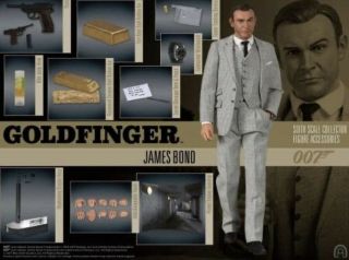 1/6 James Bond Goldfinger 007 James Bond Sean Connery 12 - Inch Collectible Figure