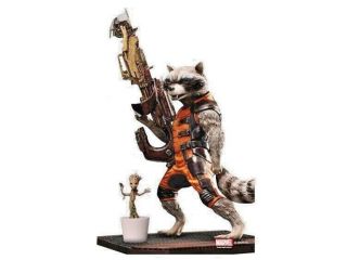 Dragon Models Vignette Guardians Of The Galaxy Rocket Raccoon With Baby Groot