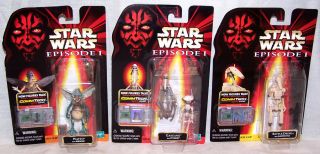 Hasbro Star Wars Episode 1 (set Of Three) : 1.  Battle Droid; 2.  Watto; 3.  Gasgano