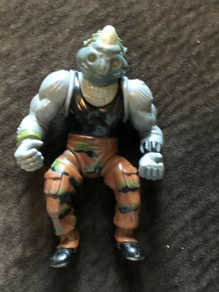 Vintage 1988 Tmnt Ninja Turtles Rocksteady Figure Only