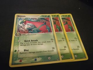 3x Rare Pokemon Card Grovyle 7/17 Pop Series 5