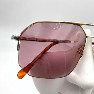 Vintage Neostyle Academic 510A Gold Metal Aviator Sunglasses Germany FRAME ONLY 2