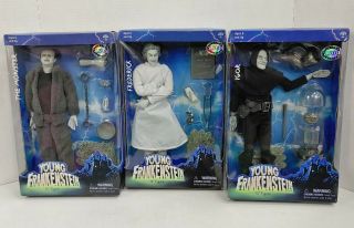 Vintage Side - Show Toy Young Frankenstein 12 " Figure Set Of 3 Limited Edition