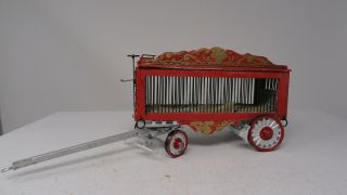 O Scale Wood Circus Animal Cage Wagon 7.  25 " Ol Bin 52