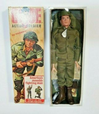 1964 Vintage Gi Joe Action Soldier W/ Box,  Extra Accessories And Acrylic Case