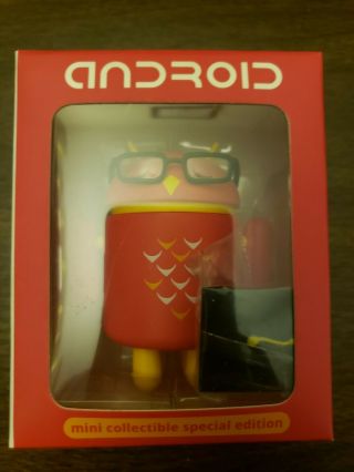 Android Mini Collectible Figurine - " Google Play For Education " -