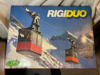 Vintage Lehmann Rigiduo 9000 G Scale Gondola Ski Lift Ob