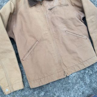 Vintage USA Made Blanket Lined Carhartt Canvas Work Hunting Coat Jacket M 3