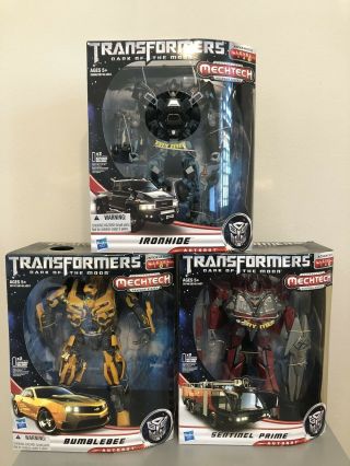 Transformers Dark Of The Moon Leader Class Dotm Ironhide,  Bumblebee,  Sentinel