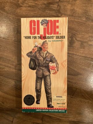 Gi Joe Home For The Holidays African American Soldier 12 " Action Figure Mib