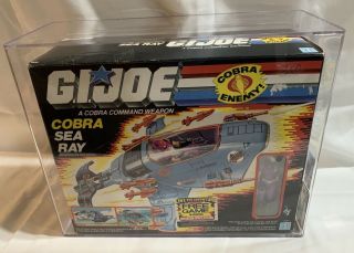 Vintage Gi Joe 1987 Cobra Sea Ray Afa 70 " Live The Adventure " Offer Hasbro