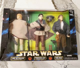 Star Wars 12 Inch 3 Pack Han Solo & Luke Skywalker & Princess Leia -