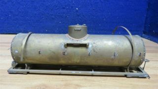 O Scale 2 Rail Brass Unpainted 1 Dome Tank Car 9 1/2 " Parts Missing 597528