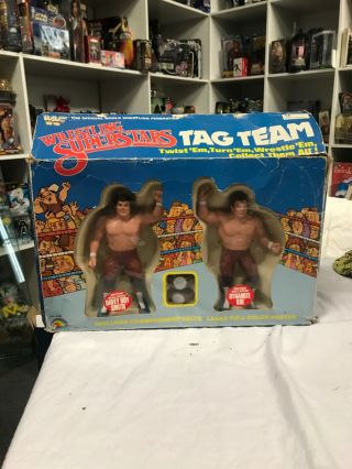 Rare Ljn Wwf Wrestling Superstars 1985 British Bulldogs Tag Team Complete