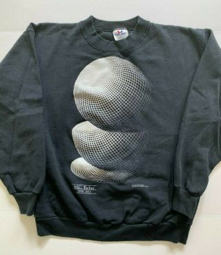Vintage Mc Escher 50/50 Sweatshirt 1990 - Spheres - Sz L Supreme