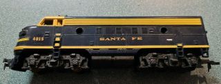 Tyco Mantua Santa Fe Ho Scale F7a Diesel Locomotive Model Train 4015.