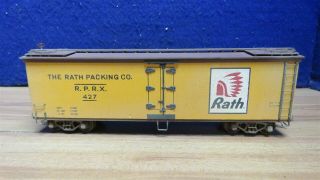O Scale 2 Rail Kit Built Wood Rath Packing Reefer 10 1/4 " 596767